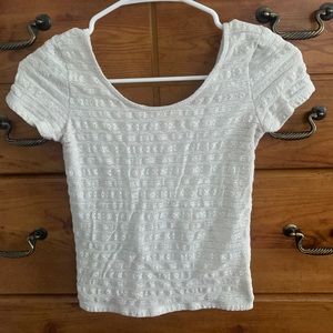 Aeropostale White Crop Top